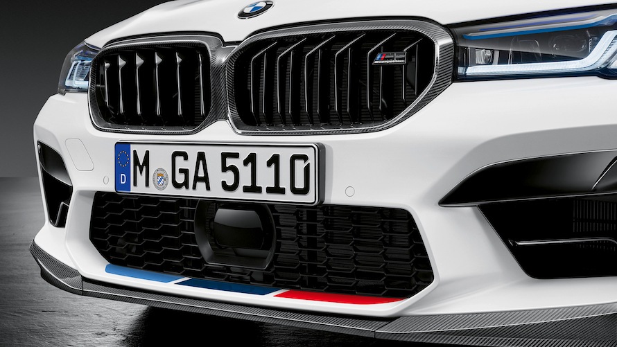 BMW M5 with M Performance carbon fibre double kidney BMW M5 with M Performance carbon fibre double kidney