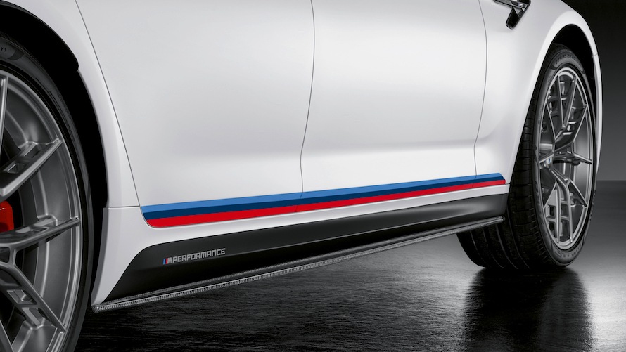 BMW M5 with M Performance side sill foils BMW M5 with M Performance side sill foils