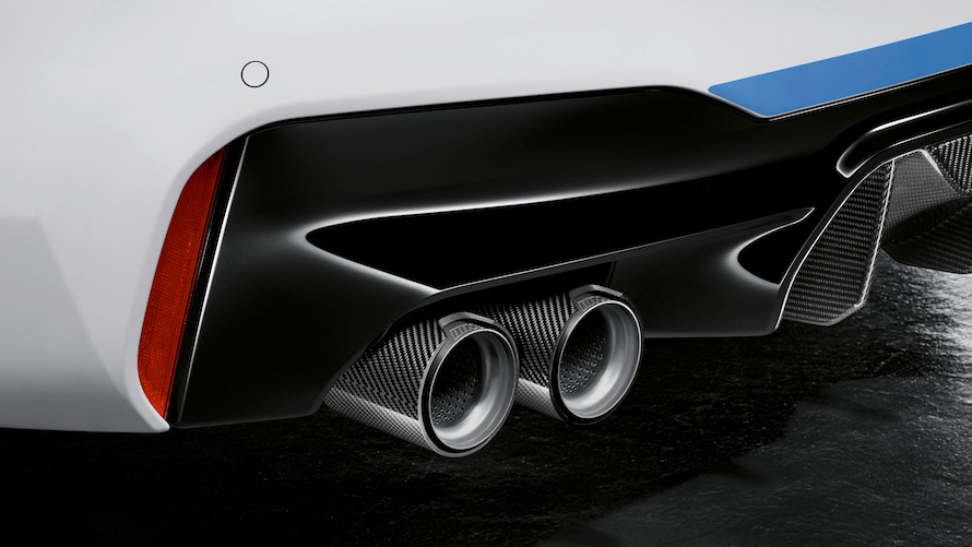 BMW M5 with M Performance sports exhaust system BMW M5 with M Performance sports exhaust system