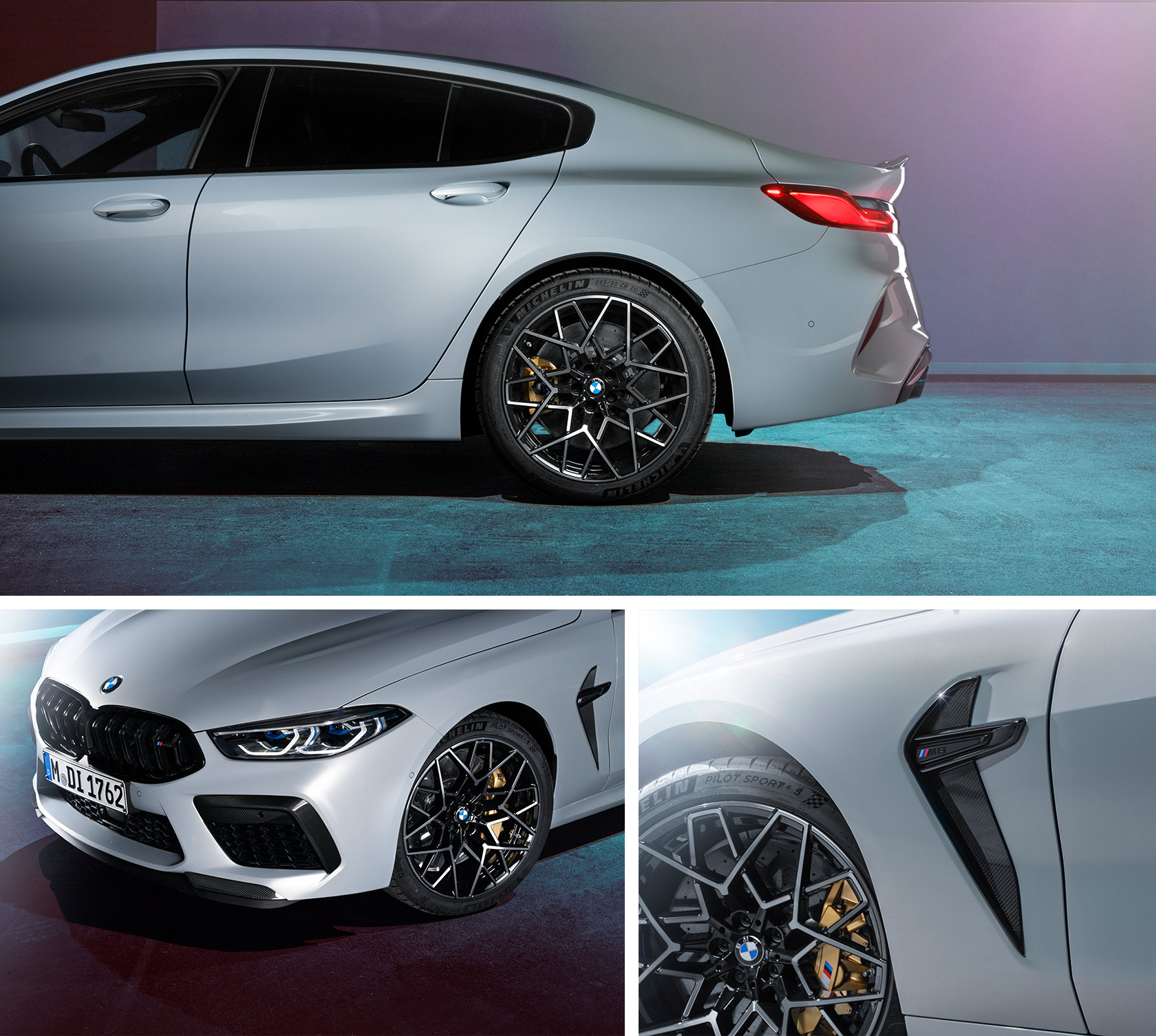 The Bmw M8 Competition Gran Coupe In Hockenheim Silver Metallic