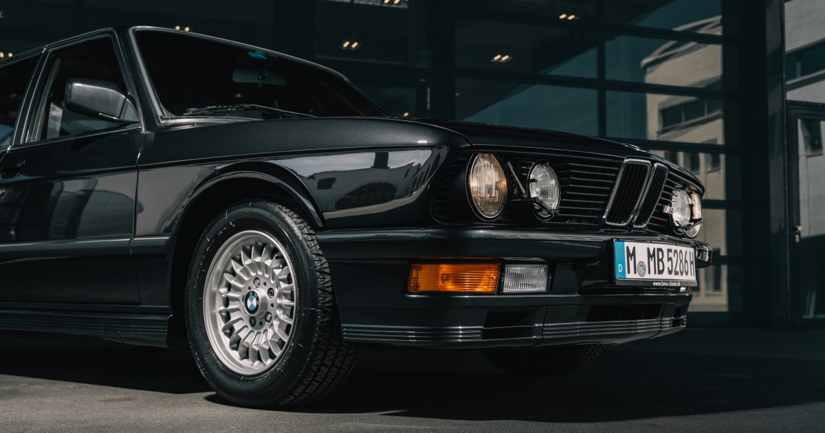 The BMW M5 E28 from 1985