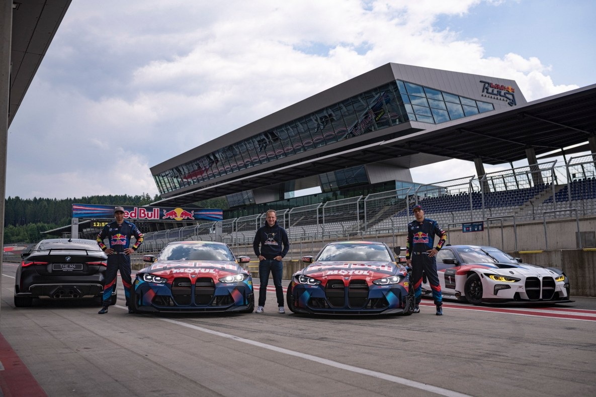 Elias Hountondji, Markus Flasch and Johannes Hountondji auf dem Red Bull Ring