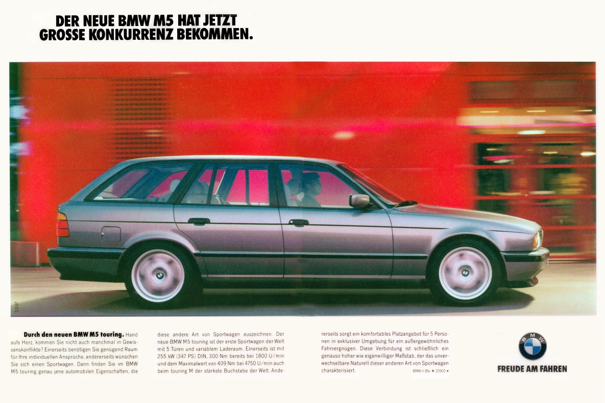 BMW M5 Touring Werbeanzeige