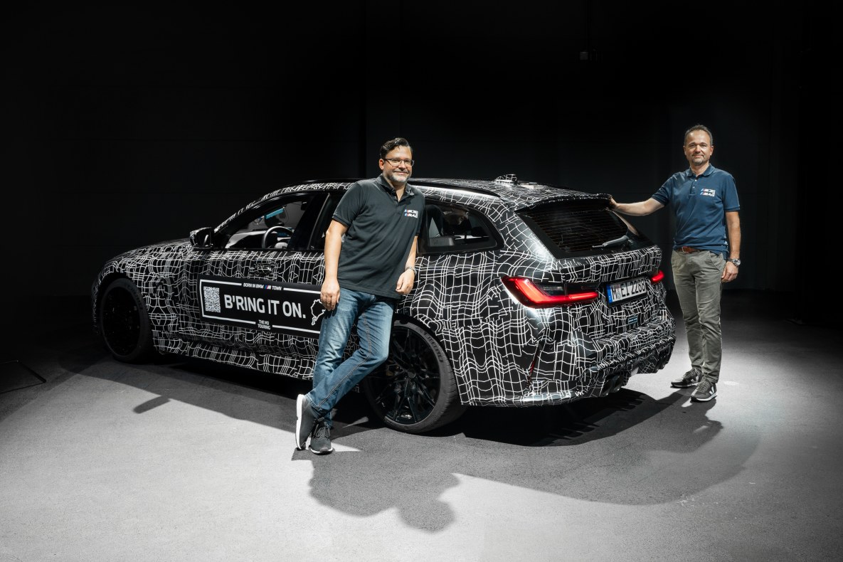 Hagen Franke und Robert Pilsl mit dem BMW M3 Touring