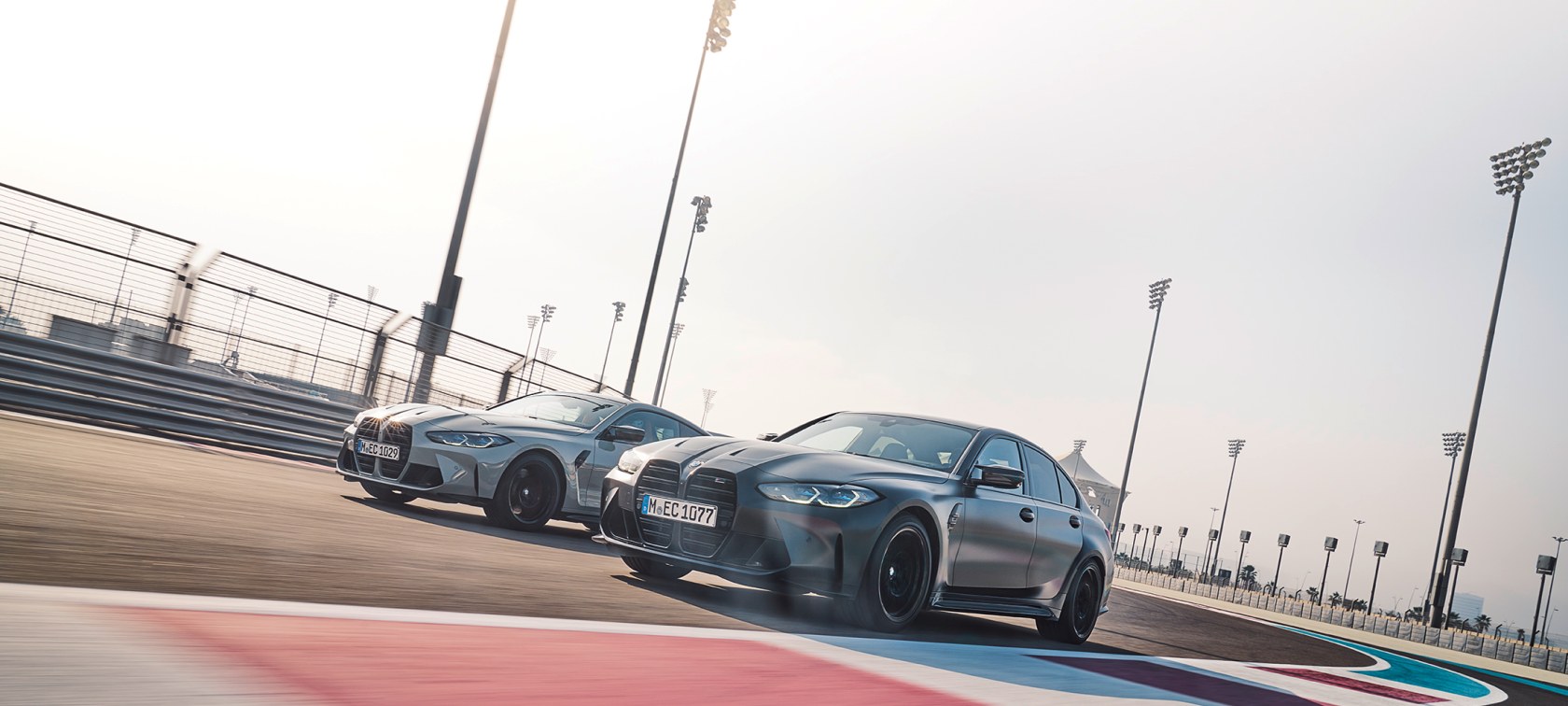 BMW M3 Competition and M4 Competition auf der Rennstrecke