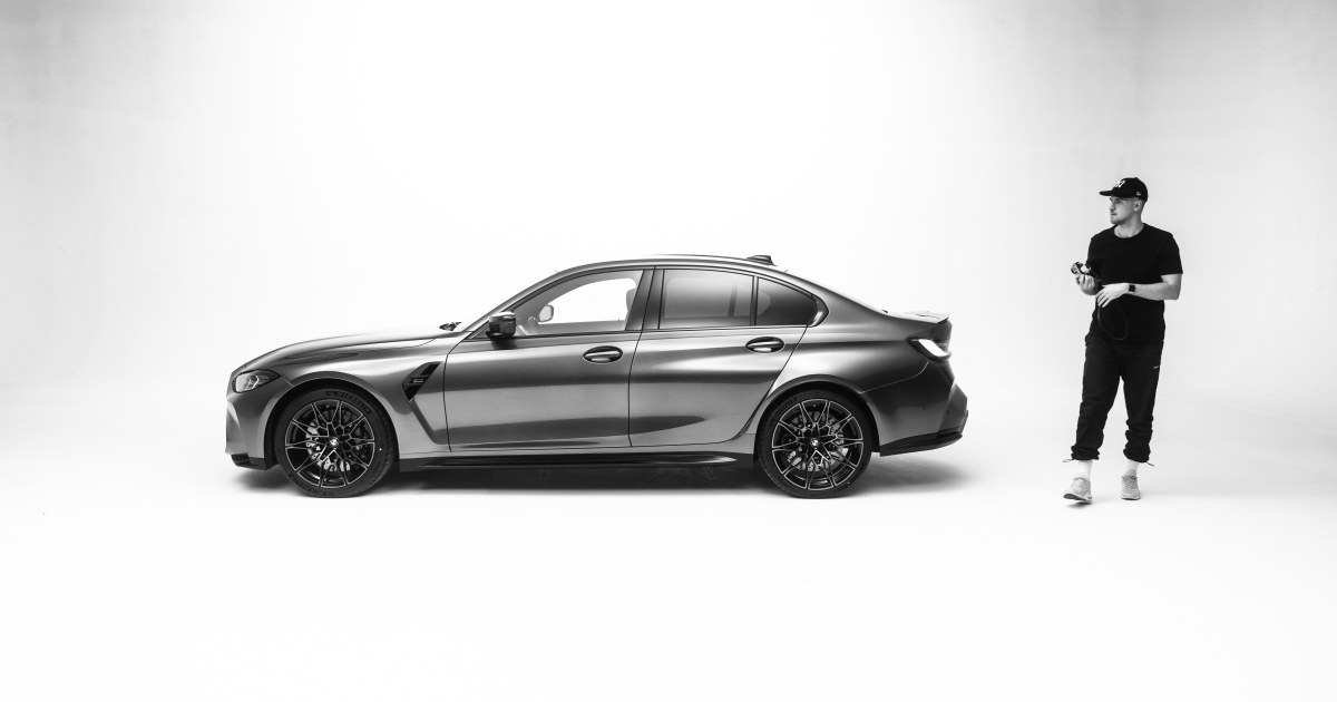 Photographer Frederick Unflath and the new BMW M3