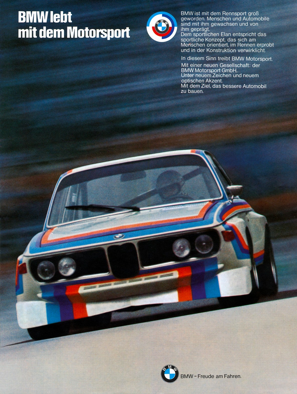An old BMW 3.0 CSL ad