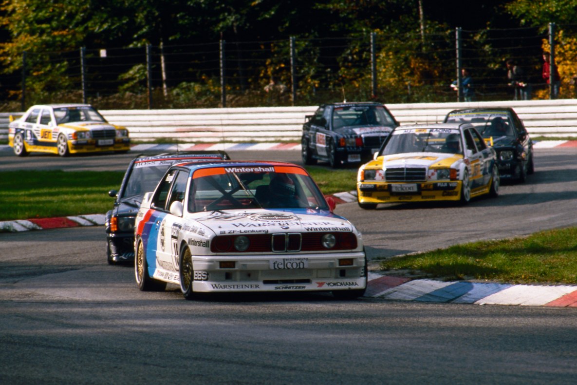 Roberto Ravaglia driving the BMW M3 DTM