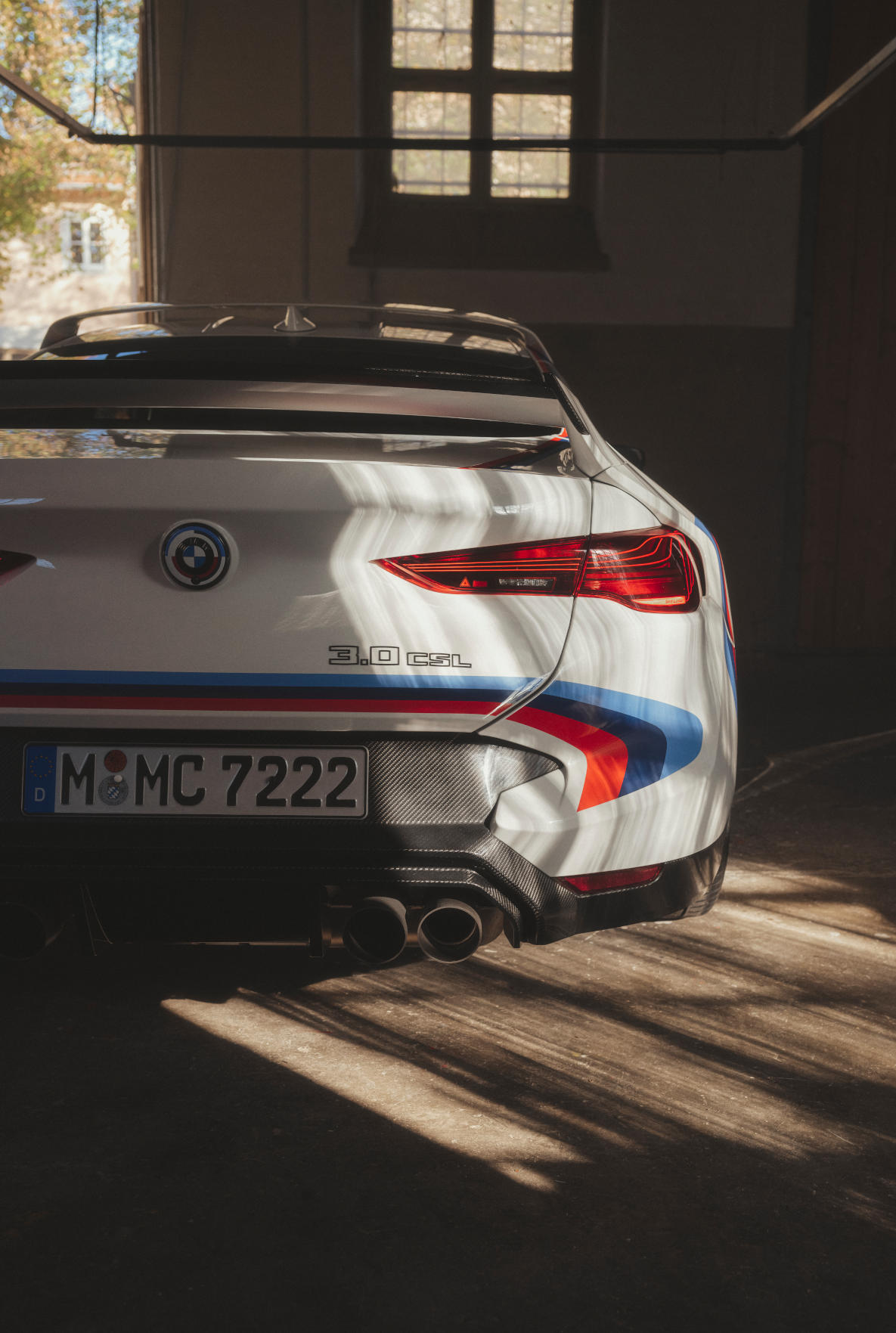 The rear of the BMW 3.0 CSL.