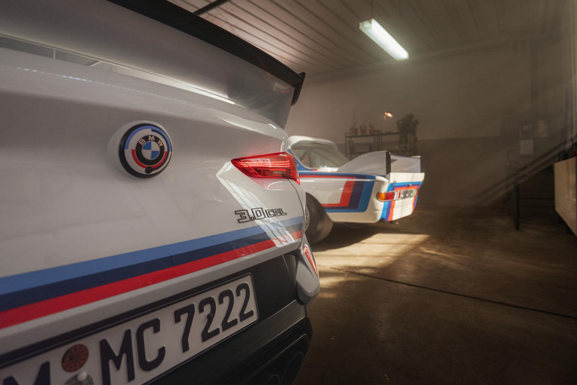 Dateil: The rear end of the BMW 3.0 CSL.