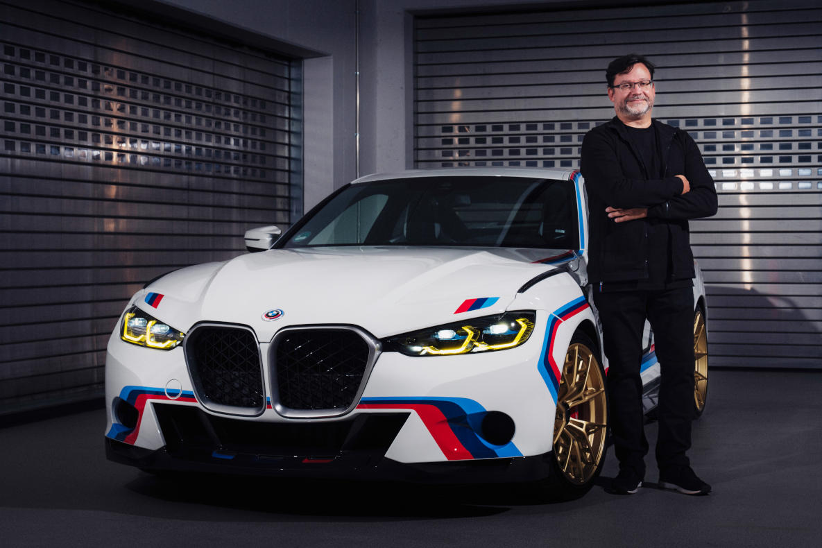 Product Manager at BMW M Hagen Franke next to the BMW 3.0 CSL.