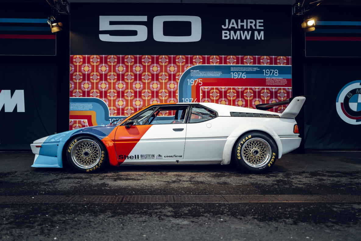 BMW M1 Procar ausgestellt auf der Feier zu 50 Jahren BMW M am Red Bull-RIng in Österreich.