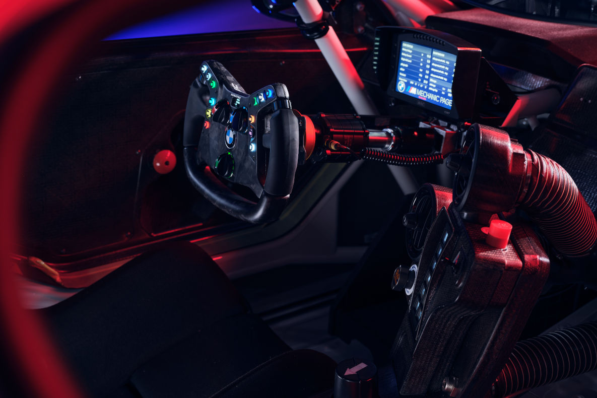 BMW M4 GT4 with natural fibre composite parts by Bcomp.