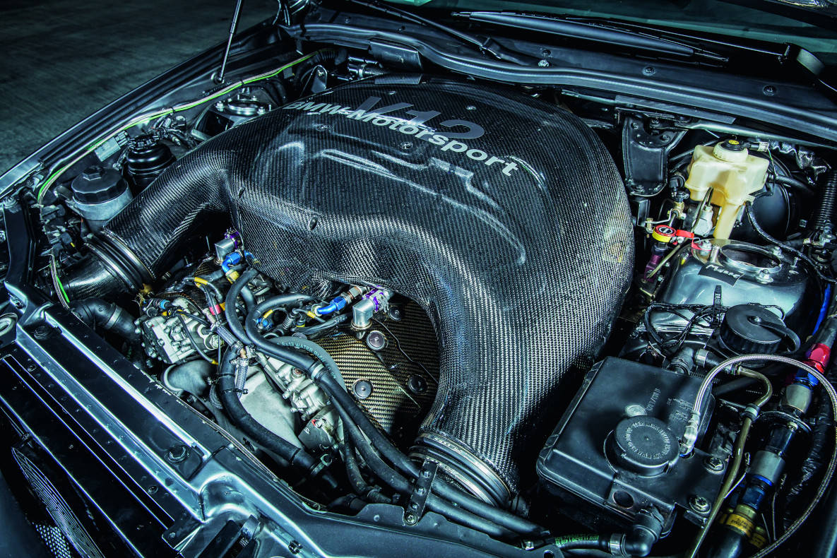 Der Motor des BMW M5 Le Mans Prototyps.