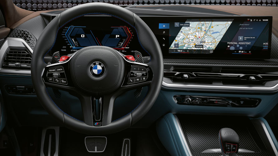 The interior of the BMW XM progressive luxury