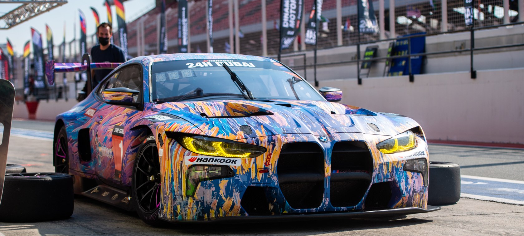 BMW M4 GT3 at the Dubai 24h race