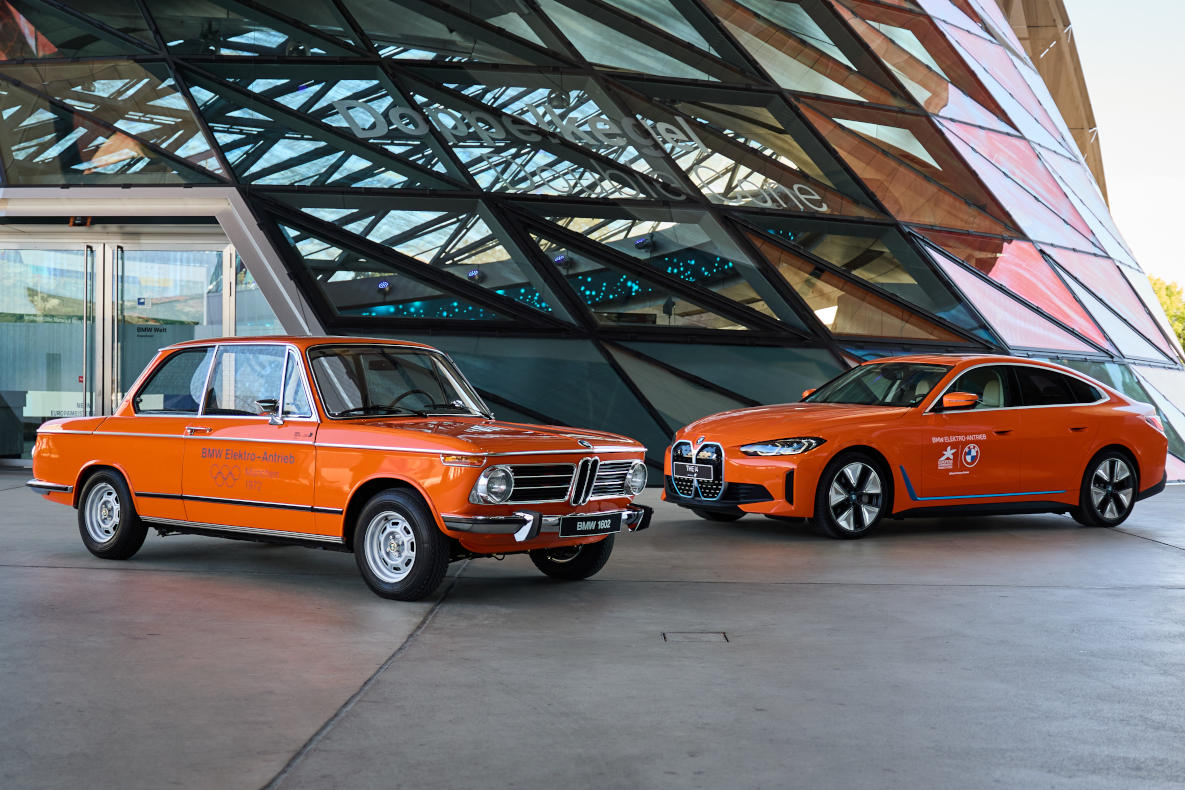 BMW 1602 Electric and BMW i4