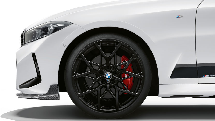 20-inch M Performance forged wheel Y-spoke 795 M Jet Black matt for BMW 3 Series.