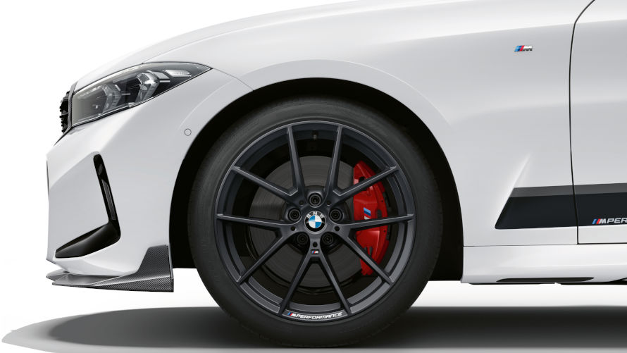 19-inch M Performance light alloy wheel Y-spoke 898 M in Frozen Gunmetal Grey for BMW 3 Series.