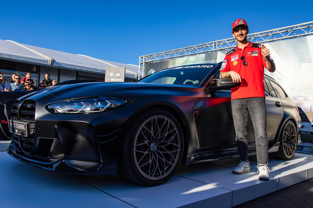 Francesco „Pecco“ Bagnaia wins the M Award 2022: the BMW M3 Touring.