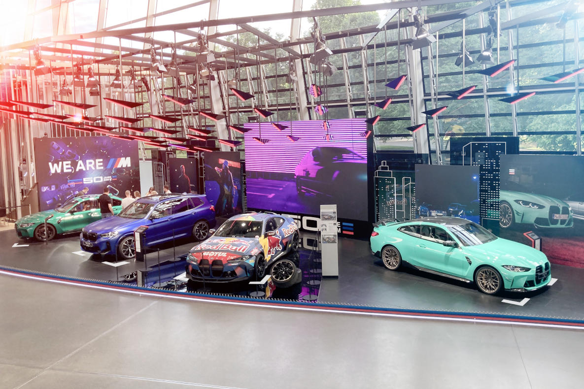 BMW M3 Competition Limousine, BMW X3 M Competition und BMW M4 Competition.