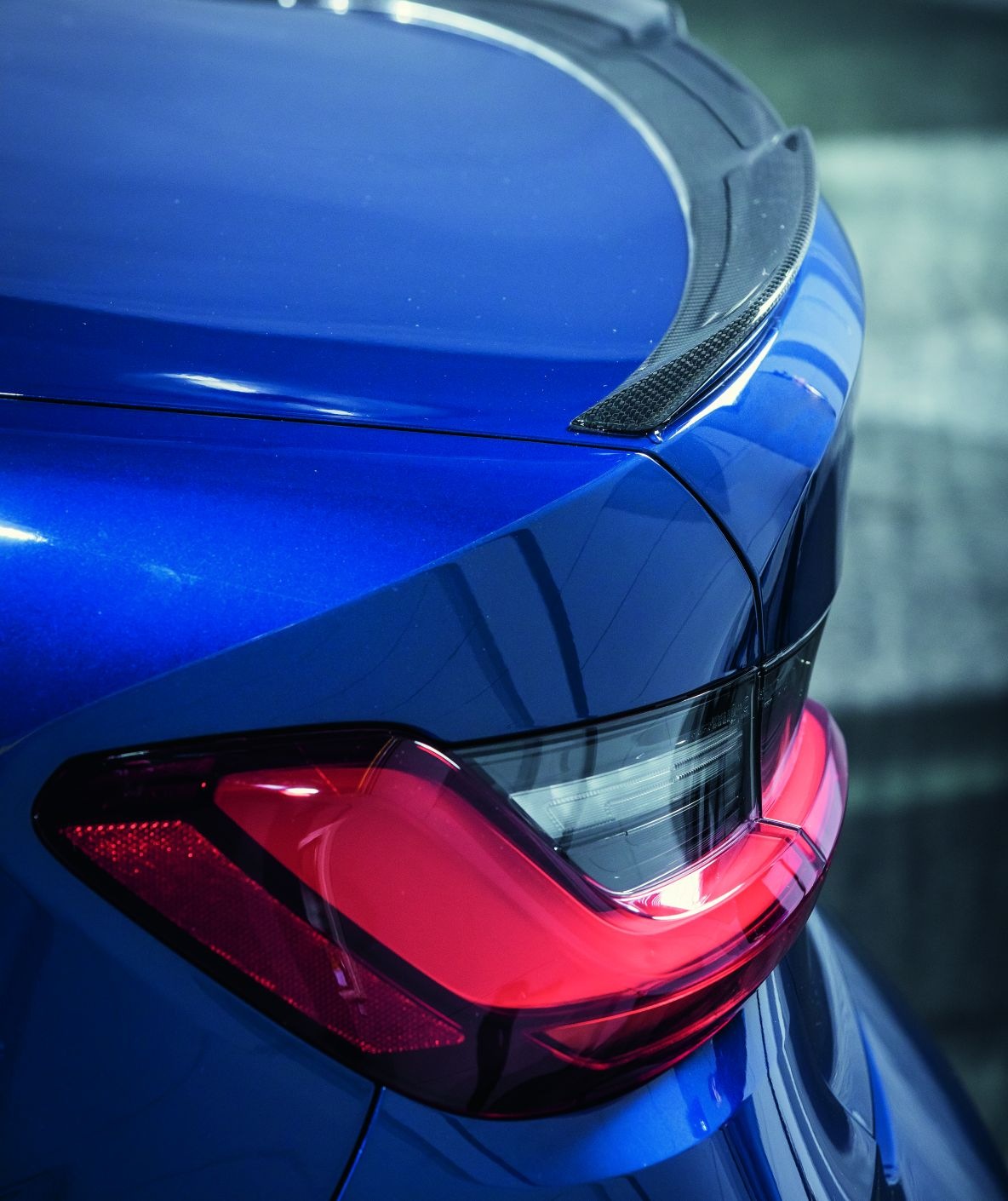 Der Spoiler des BMW M3 G80.