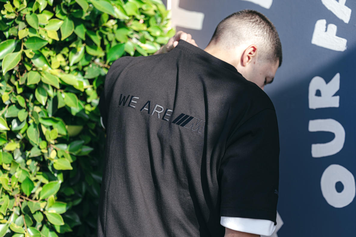 Black men's t-shirt from the 50 years of BMW M Collection.