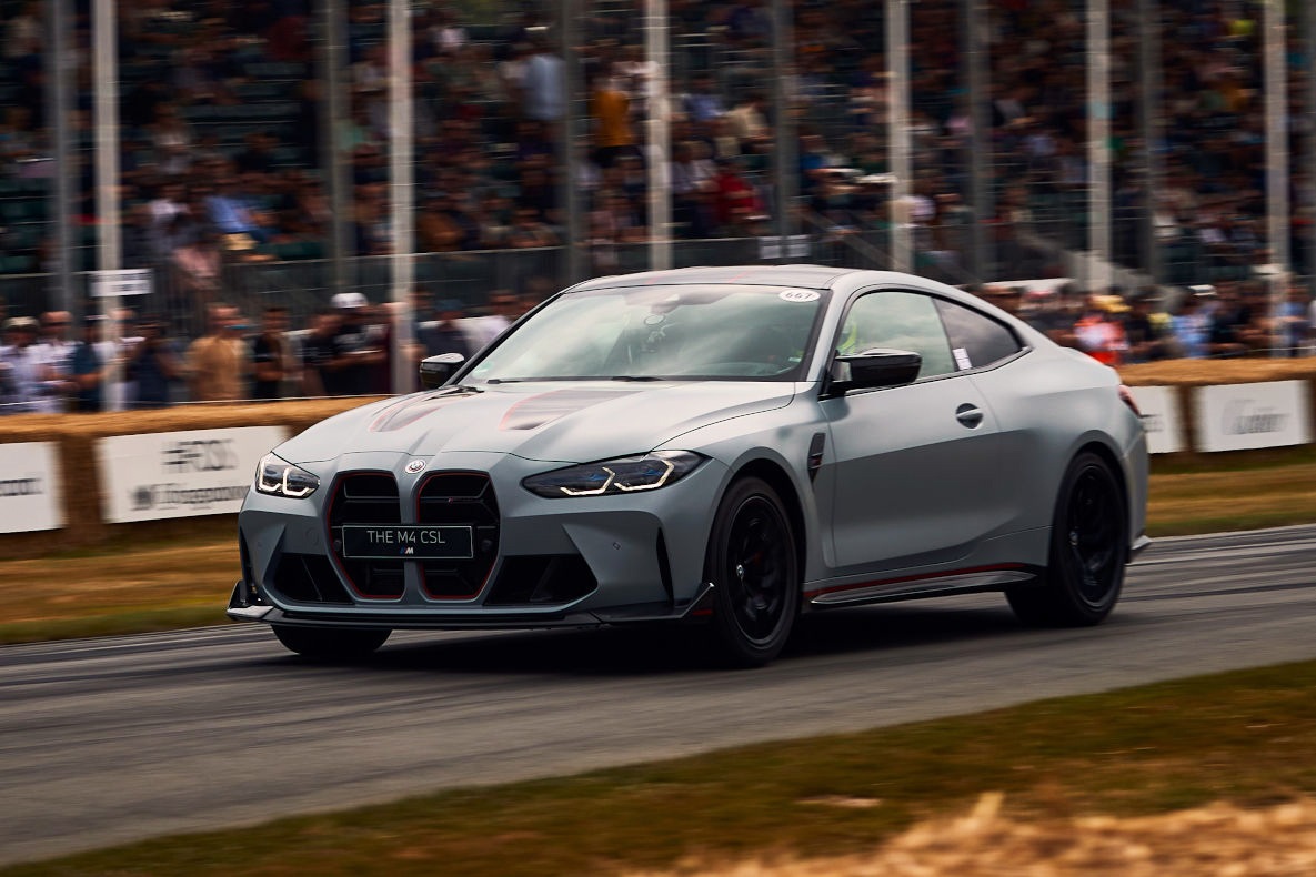 BMW M4 CSL at the Goodwood Hillclimb.