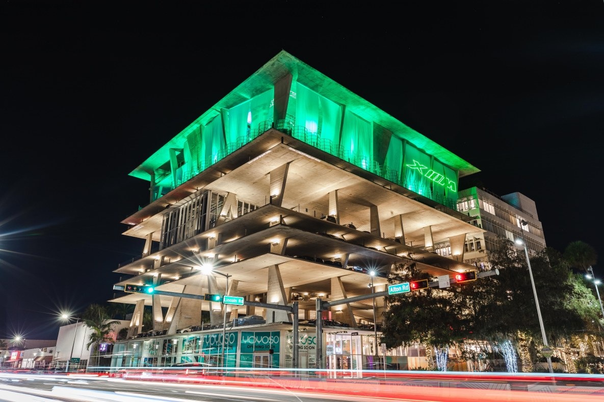 BMW Concept XM world premiere at Herzog & de Meuron parking garage at 1111 Lincoln Road in Miami Beach
