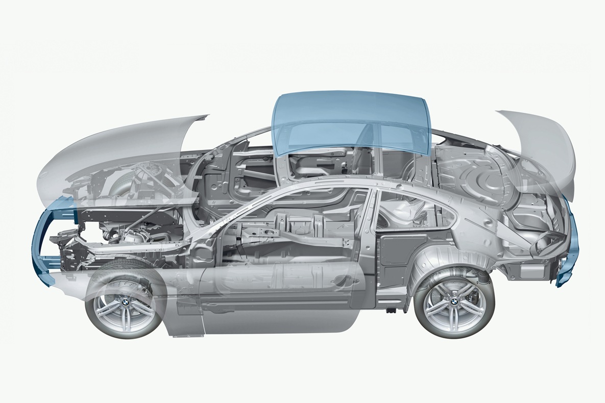Diese Teile des BMW M6 E63 sind aus CFK.