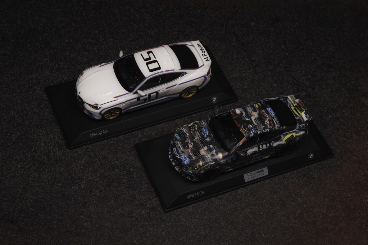 Miniature of the BMW 3.0 CSL prototype by Hans Winkler