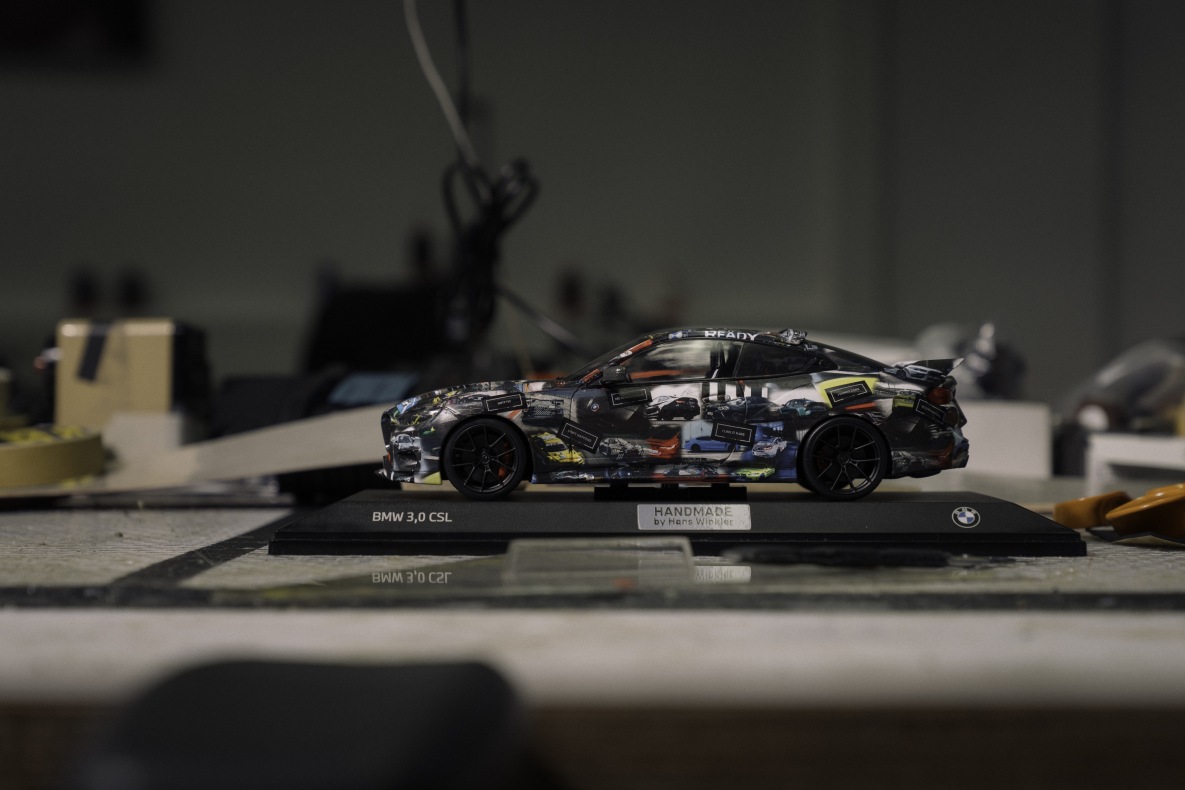 Miniature of the BMW 3.0 CSL prototype by Hans Winkler