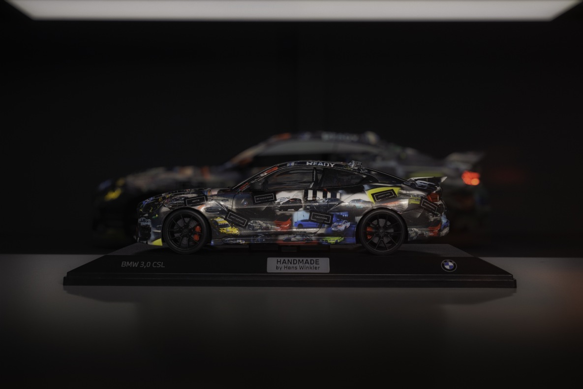 Miniature of the BMW 3.0 CSL prototype by Hans Winkler