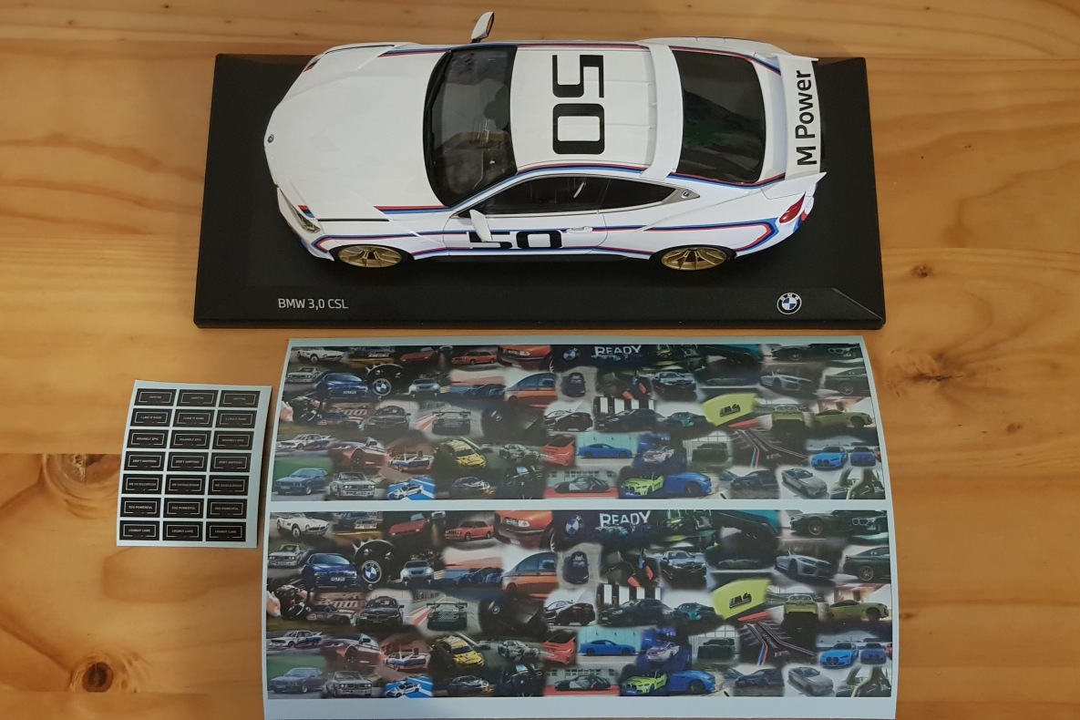 Miniature of the BMW 3.0 CSL prototype by Hans Winkler