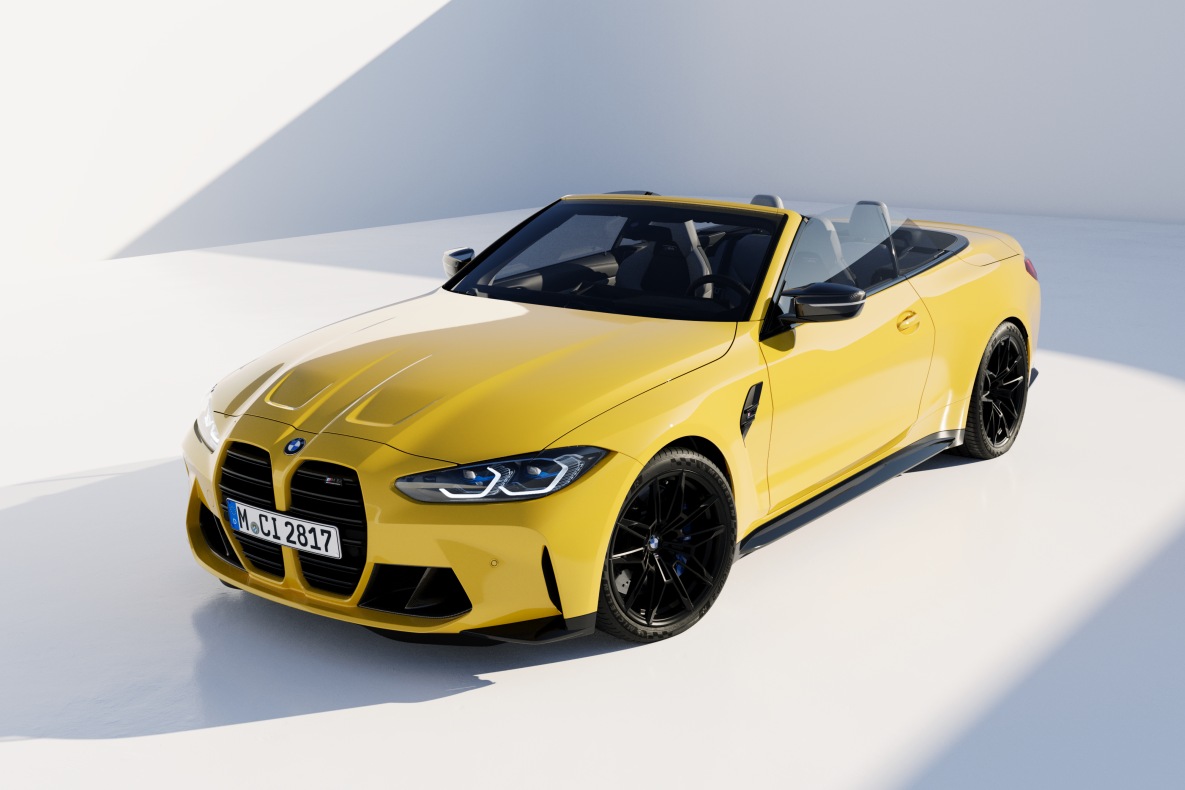 BMW M4 Competition Convertible, Speed Yellow