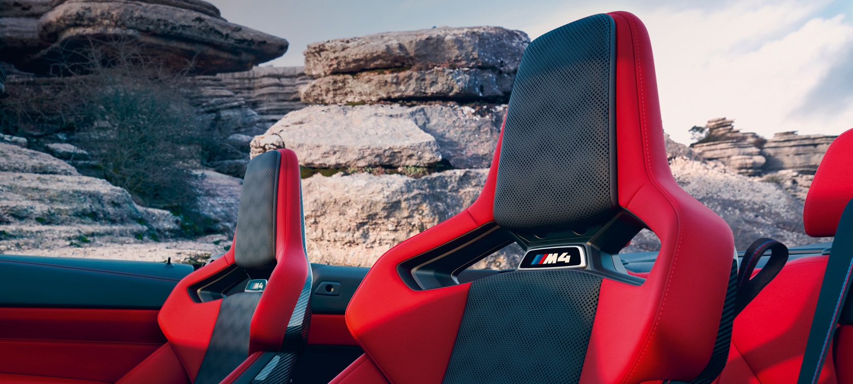 BMW Individual Innenraum des BMW M4 Cabrios.