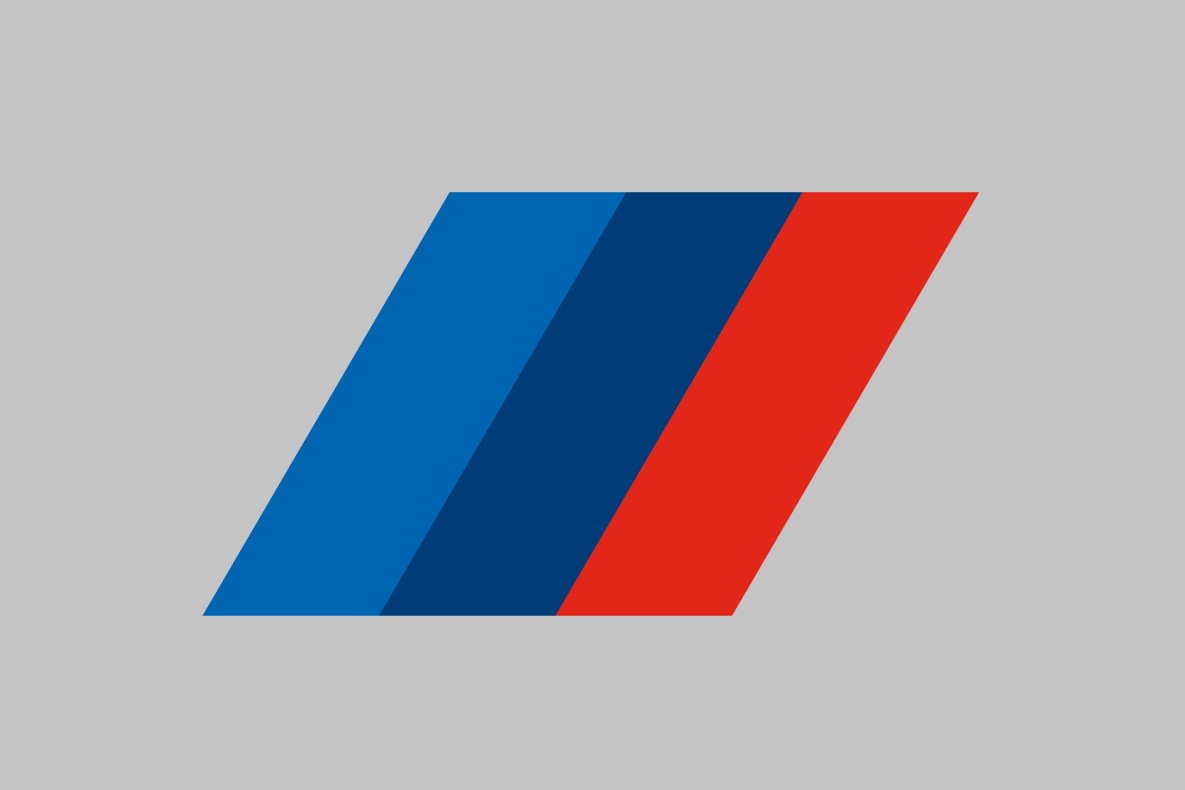 The colors of the BMW M logo The three colors of the BMW M logo.