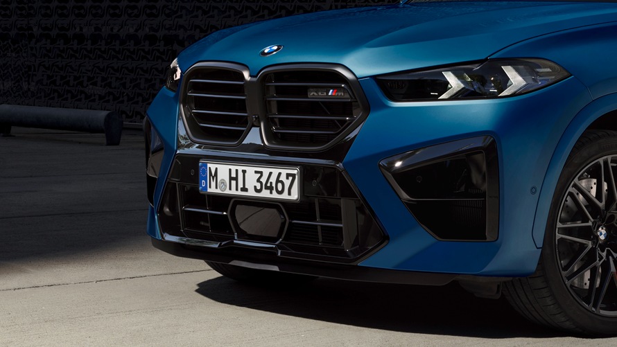 BMW X6 M Competition in BMW Individual Frozen Marina Bay Blue.