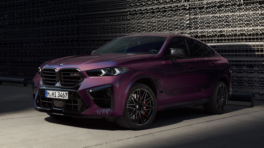 BMW X6 M Competition in BMW Individual Mora metallic.