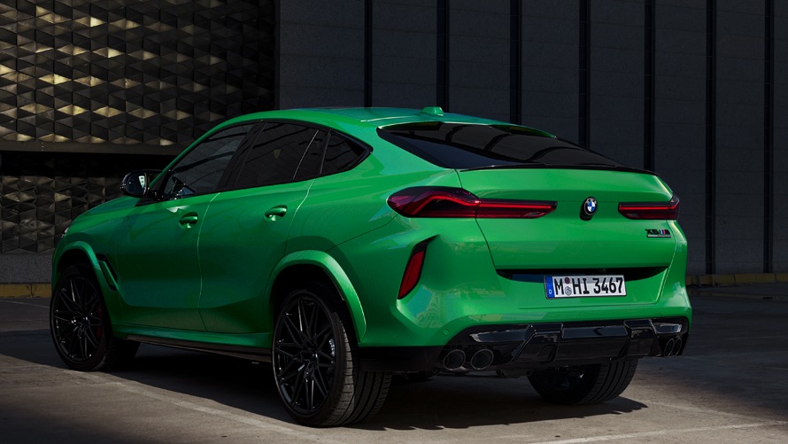 BMW X6 M Competition in BMW Individual Signal Green.