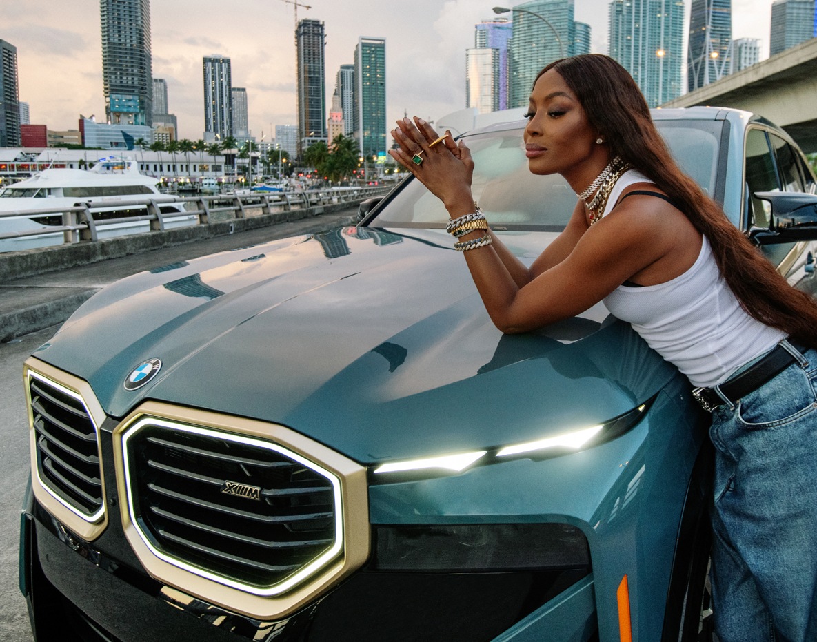 Naomi Campbell and the first BMW XM.