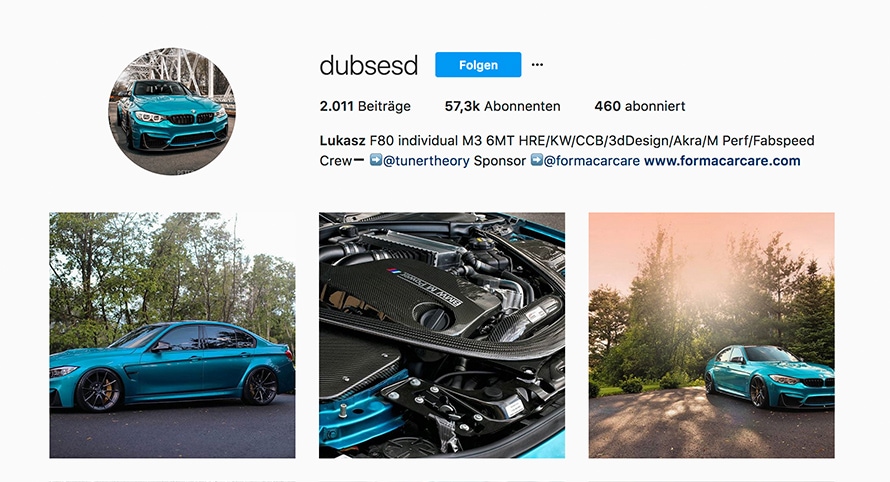 How to Instagram BMW M4