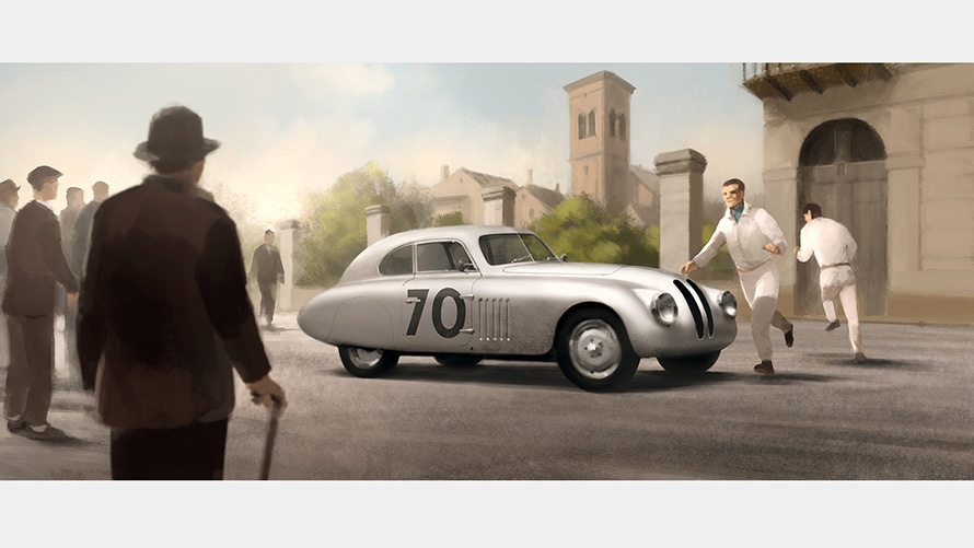 BMW 328 at the Mille Miglia BMW 328 at the Mille Miglia