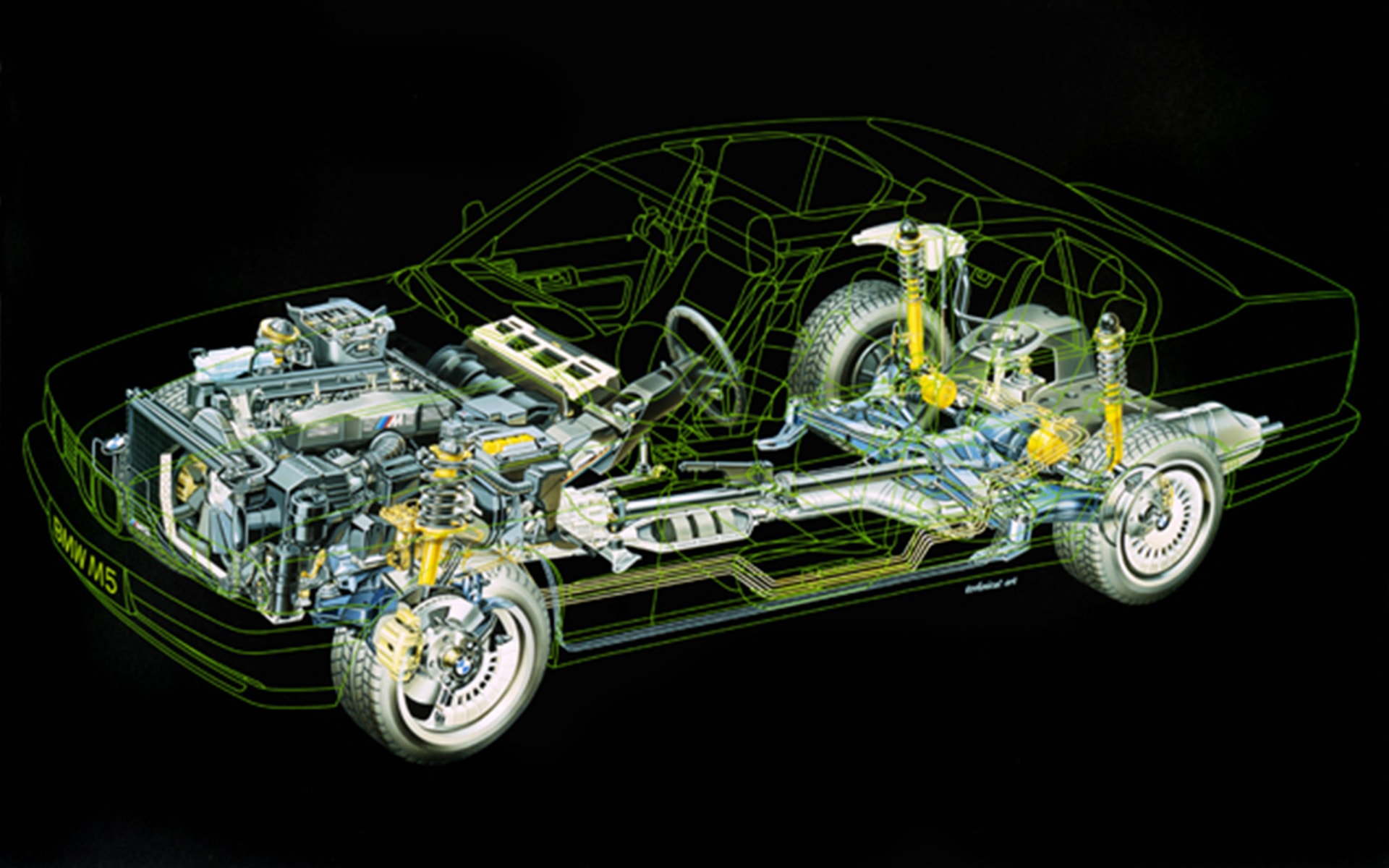 BMW M5 Generation 2 1988, Interior