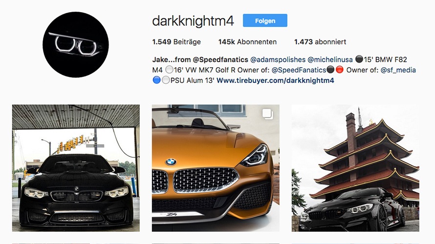 Instagramprofil darkknightm4