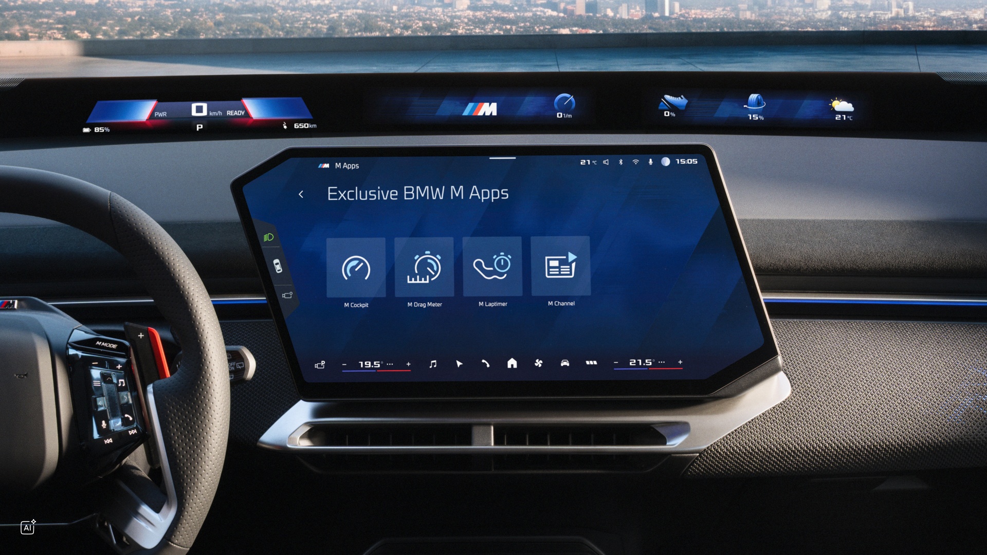 BMW iX3 M60 xDrive mit BMW M In-Car Apps