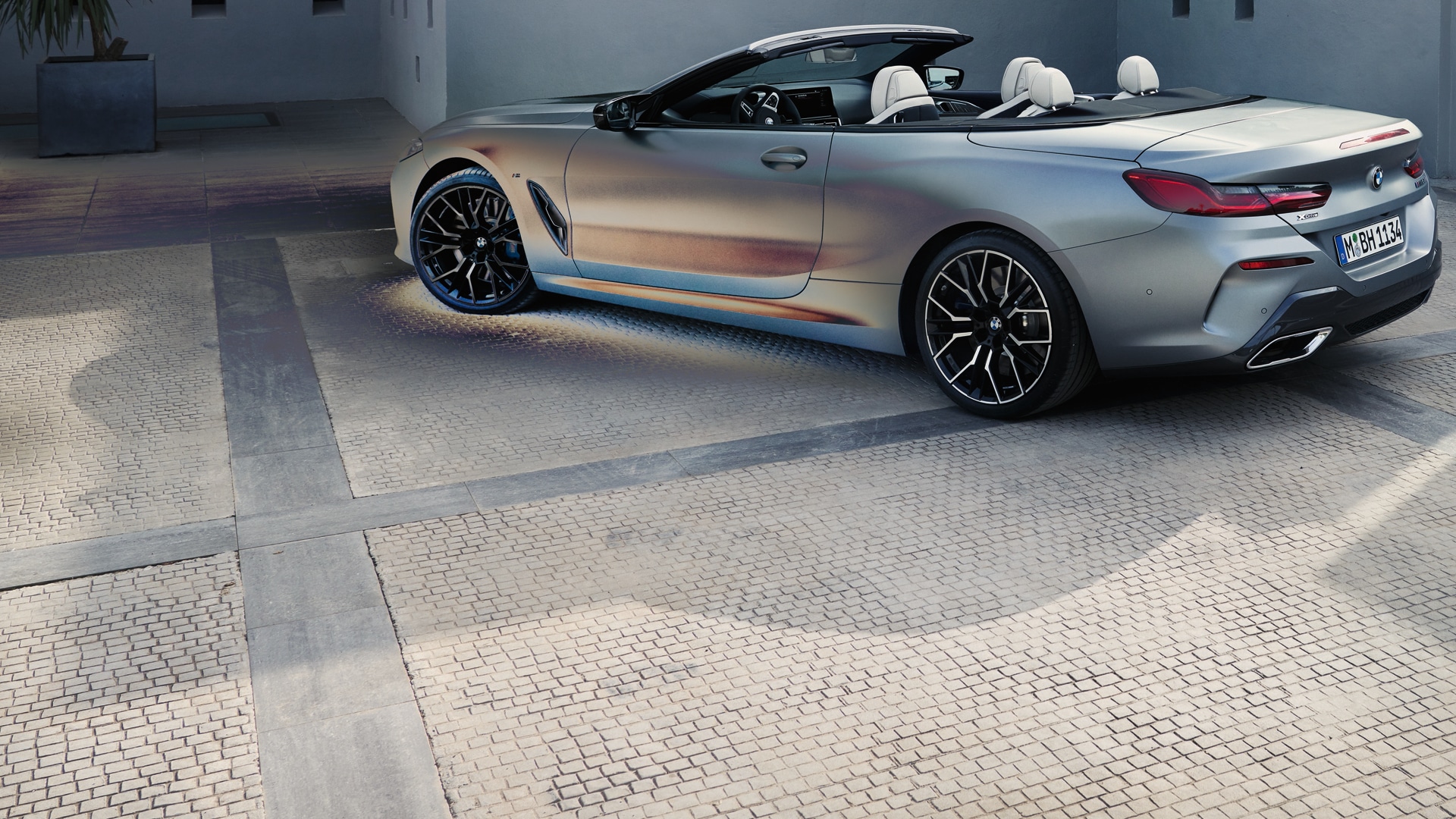 The BMW M850i xDrive Convertible G14.