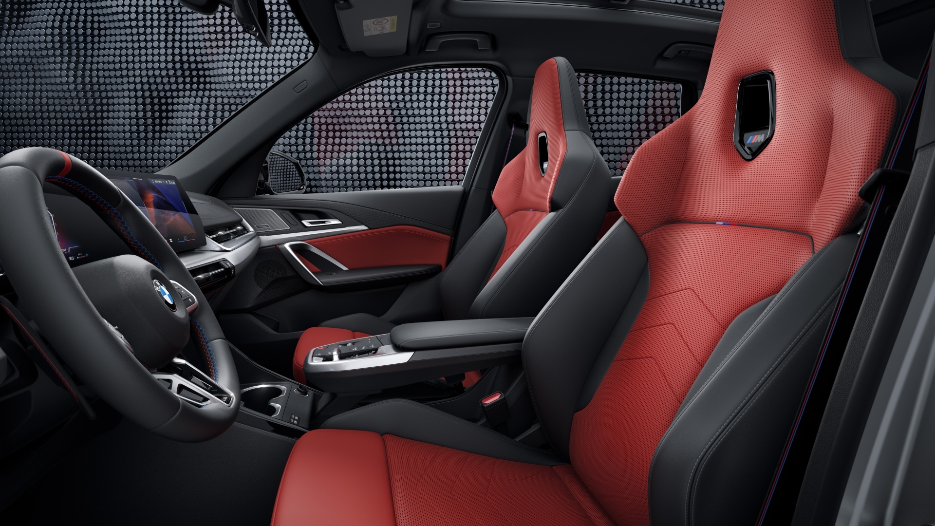 Interior and M sport seats of the BMW X1 M35i xDrive