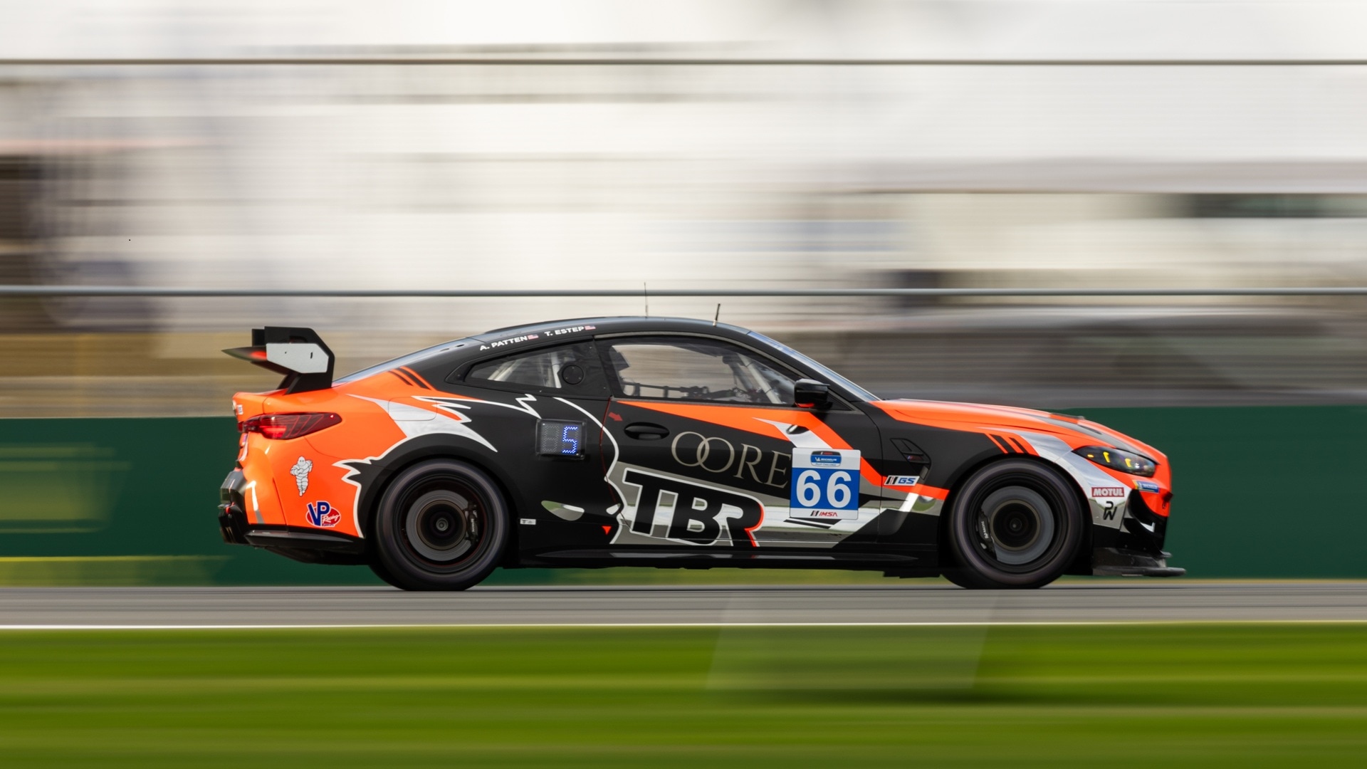 Thunder Bunny's BMW M4 GT4 EVO during the Michelin Pilot Challenge 2026 at Daytona. 