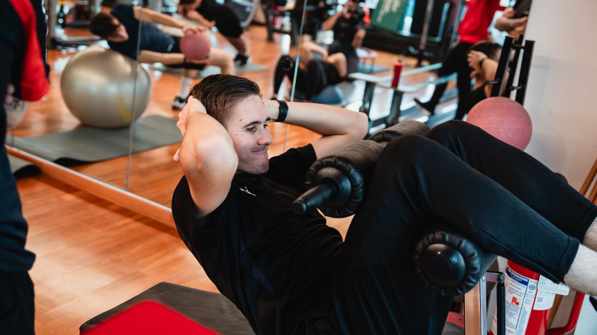 Academy Teilnehmer Matt Million (USA) im Jahr 2025 während des Trainingsprogramms von Formula Medicine.